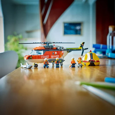 Gambar LEGO City Coast Guard Helicopter Set 551 Pcs 60503 - Mix