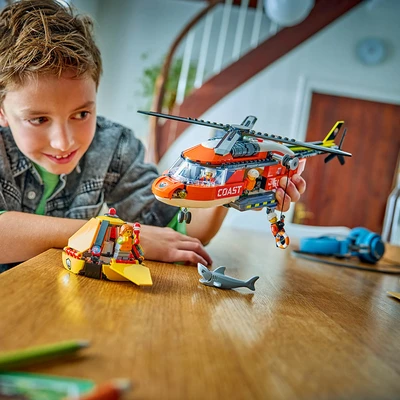 Gambar LEGO City Coast Guard Helicopter Set 551 Pcs 60503 - Mix