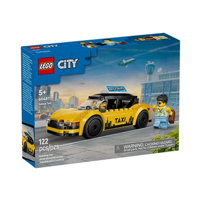 Gambar LEGO City Yellow Taxi Set 122 Pcs 60487 - Kuning