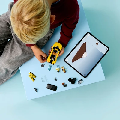 Gambar LEGO City Yellow Taxi Set 122 Pcs 60487 - Kuning