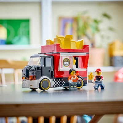 Gambar LEGO City Fries Food Truck Set 216 Pcs 60488 - Merah/hitam