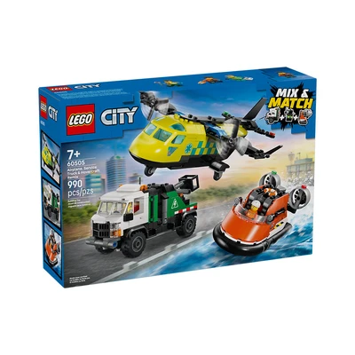 Gambar LEGO City Airplane Service Truck & Hovecraft Remix Set 990 Pcs 60505 - Mix