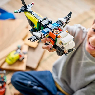 Gambar LEGO City Airplane Service Truck & Hovecraft Remix Set 990 Pcs 60505 - Mix