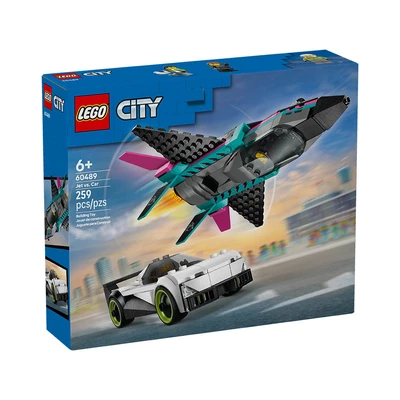 Gambar LEGO City Jet Vs Car Set 259 Pcs 60489 - Mix