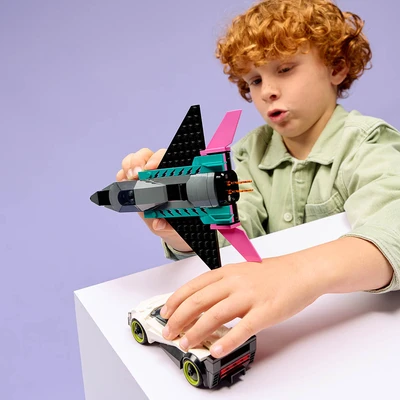 Gambar LEGO City Jet Vs Car Set 259 Pcs 60489 - Mix