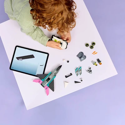 Gambar LEGO City Jet Vs Car Set 259 Pcs 60489 - Mix