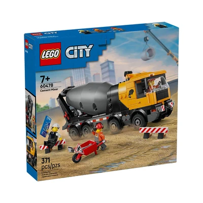 Gambar LEGO City Cement Mixer Set 371 Pcs 60478 - Mix