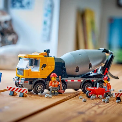 Gambar LEGO City Cement Mixer Set 371 Pcs 60478 - Mix