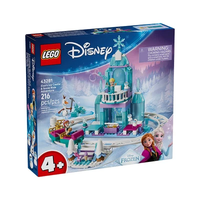 Gambar LEGO Disney Elsas Ice Castle & Snow Ride Adventure Set 216 Pcs 43281 - Biru