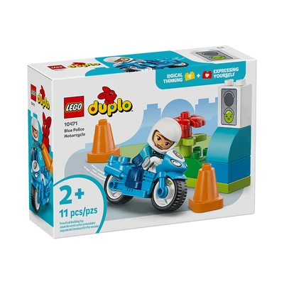Gambar LEGO Duplo Blue Police Motorcycle Set 11 Pcs 10471 - Biru