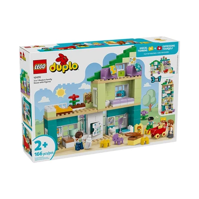 Gambar LEGO Duplo 3 In 1 Modern Family House & Figures Set 166 Pcs 10470 - Mix