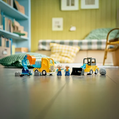 Gambar LEGO Duplo 3 In 1 Construction Vehicles Set 22 Pcs 10475 - Mix