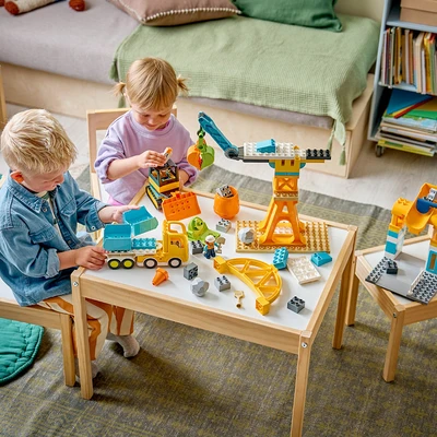 Gambar LEGO Duplo 3 In 1 Construction Site & Vehicles Set 84 Pcs 10476 - Mix