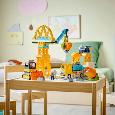 Gambar LEGO Duplo 3 In 1 Construction Site & Vehicles Set 84 Pcs 10476 - Mix