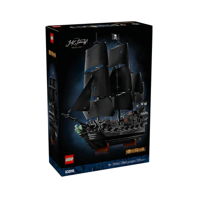 Gambar LEGO Icons Captain Jack Sparrows Pirate Ship Set 2862 Pcs 10365 - Hitam