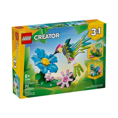 Gambar LEGO Creator 3 In 1 Colorful Hummingbird Set 312 Pcs 31384 - Mix