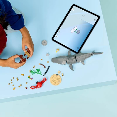 Gambar LEGO Creator 3 In 1 Fierce Shark A Treasure Chest Set 379 Pcs 31381 - Abu-abu