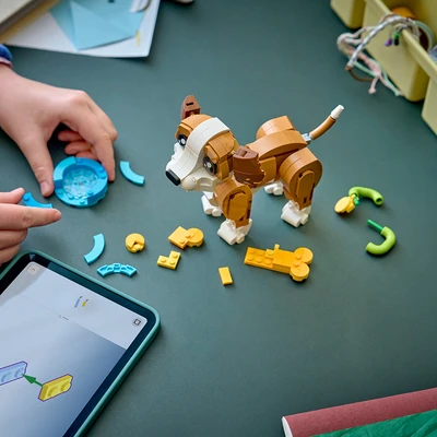 Gambar LEGO Creator 3 In 1 Playful Puppy Dog Set 336 Pcs 31382 - Cokelat