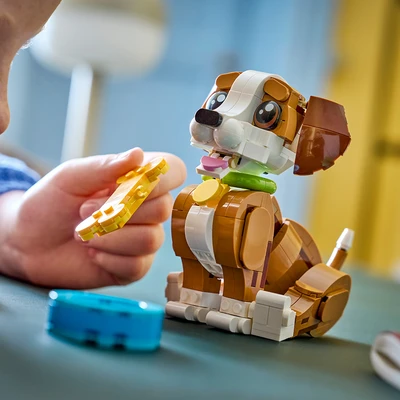 Gambar LEGO Creator 3 In 1 Playful Puppy Dog Set 336 Pcs 31382 - Cokelat