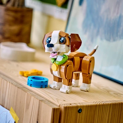 Gambar LEGO Creator 3 In 1 Playful Puppy Dog Set 336 Pcs 31382 - Cokelat