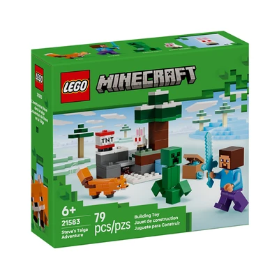 Gambar LEGO Minecraft Steves Taiga Adventure Set 79 Pcs 21583 - Mix
