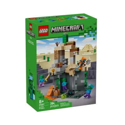 Gambar LEGO Minecraft Zombie Dungeon Set 284 Pcs 21587 - Mix