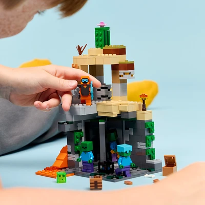 Gambar LEGO Minecraft Zombie Dungeon Set 284 Pcs 21587 - Mix