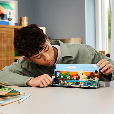 Gambar LEGO Minecraft Mini Biomes Set 797 Pcs 21589 - Mix