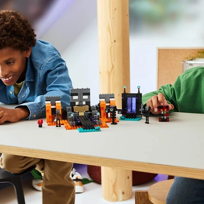 Gambar LEGO Minecraft Wither Battle Set 494 Pcs 21590 - Mix