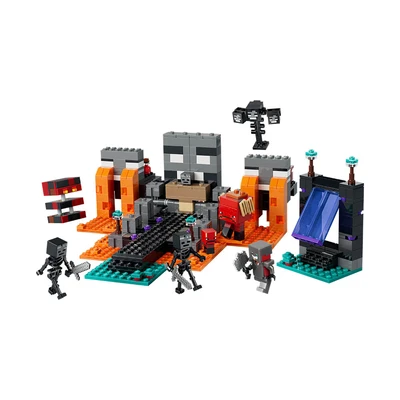 Gambar LEGO Minecraft Wither Battle Set 494 Pcs 21590 - Mix