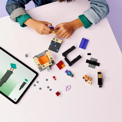 Gambar LEGO Minecraft Nether & End Portal Journey Set 192 Pcs 21584 - Mix