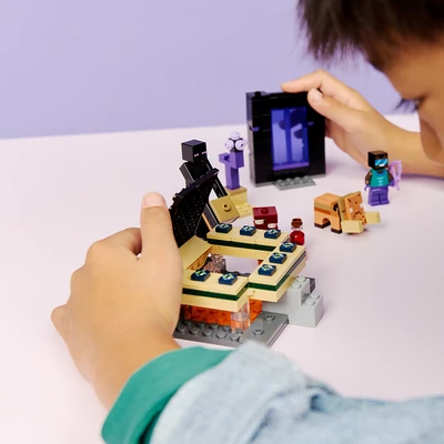 Gambar LEGO Minecraft Nether & End Portal Journey Set 192 Pcs 21584 - Mix