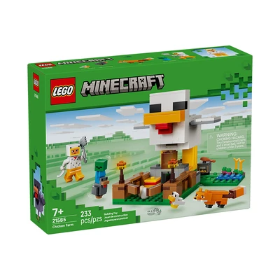 Gambar LEGO Minecraft Chicken Farm Set 233 Pcs 21585 - Mix