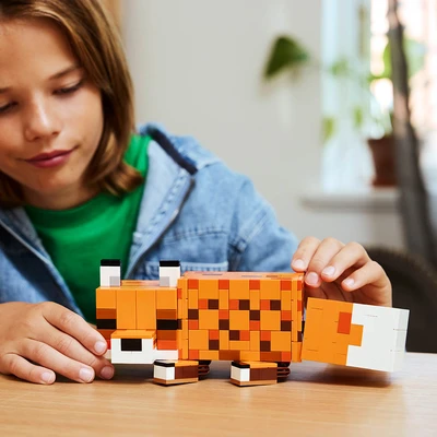Gambar LEGO Minecraft The Fox Set 497 Pcs 21588 - Mix