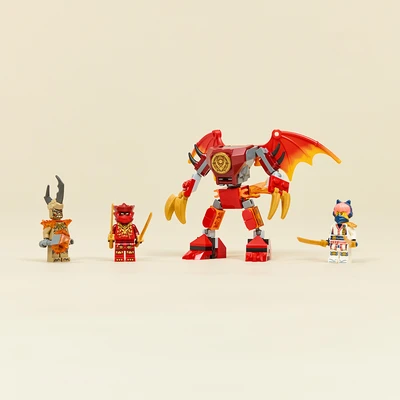Gambar LEGO Ninjago Dragons Rising Kais Dragon Mech Battle Pack Set 85 Pcs 71851 - Merah