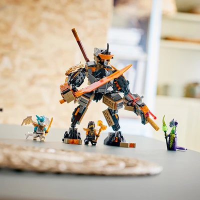 Gambar LEGO Ninjago Dragon Rising Coles Mission Mech Set 364 Pcs 71854 - Abu-abu