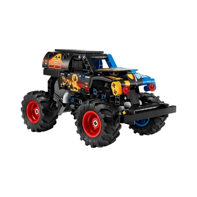 Gambar LEGO Technic Monster Jam Grave Digger Fire & Ice Pull Back Set 263 Pcs 42219 - Hitam