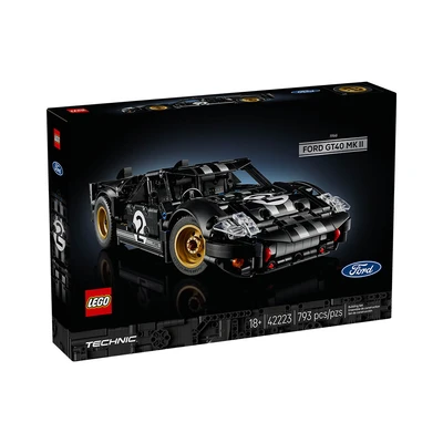 Gambar LEGO Technic 1996 Ford Gt40 Mk Ii Set 793 Pcs 42223 - Hitam