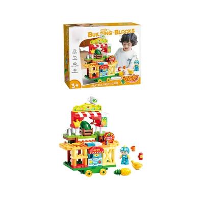 Gambar Bricks Kingdom Big Building Blocks Creative Series Playful Fruit Chart 119 Pcs - Mix