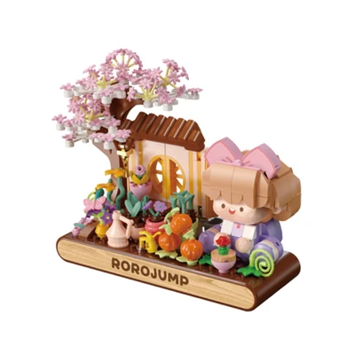 Gambar Bricks Kingdom Building Blocks Rorojump Roros Garden Set 432 Pcs - Mix