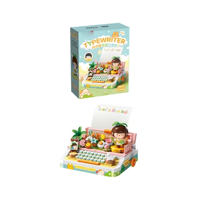 Gambar Bricks Kingdom Building Blocks Rorojump Typewriter Set 386 pcs - Mix