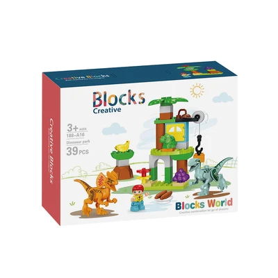Gambar Bricks Kingdom Blocks Creative Dinosaur Park Set 39 Pcs - Mix