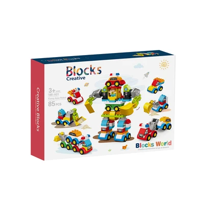 Gambar Bricks Kingdom Blocks Creative Funny Auto Robot Set 85 Pcs - Mix