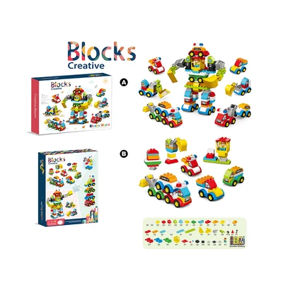 Gambar Bricks Kingdom Blocks Creative Funny Auto Robot Set 85 Pcs - Mix