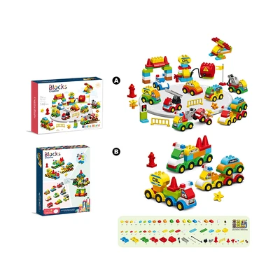 Gambar Bricks Kingdom Creative Blocks World Creative Car Set 140 Pcs - Mix