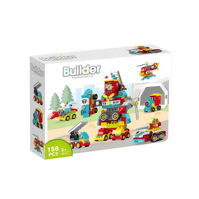 Gambar Bricks Kingdom Builder Building Blocks Set 158 Pcs - Mix