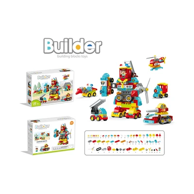 Gambar Bricks Kingdom Builder Building Blocks Set 158 Pcs - Mix