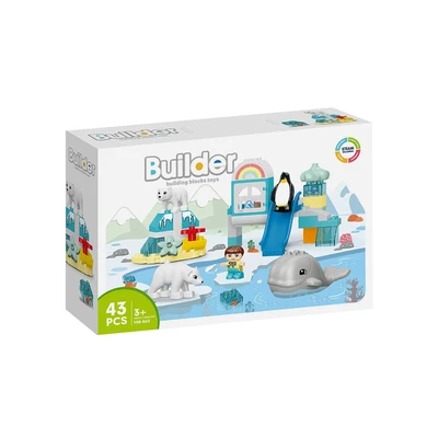 Gambar Bricks Kingdom Builder Building Blocks Animal Set 43 Pcs - Mix