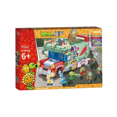 Gambar Bricks Kingdom Diy Blocks Plants Vs Zombies Set 933 Pcs - Mix