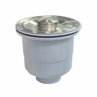 Gambar Fosa Set Saringan Wastafel Dapur 11 cm - Silver/Abu-Abu